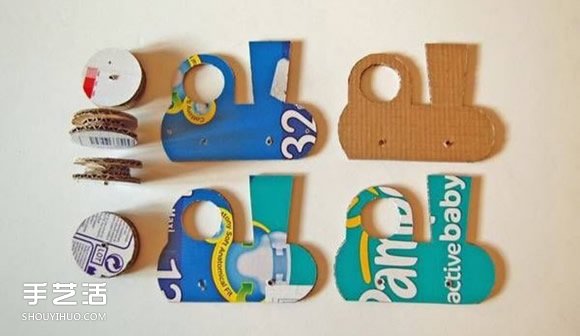 硬紙板手工制作火車模型的方法圖解教程 -  rpnrmr.com