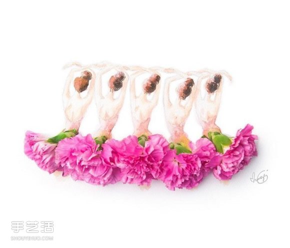 極雅藝術！用水彩讓花朵變身禮物在紙上綻放 -  rpnrmr.com