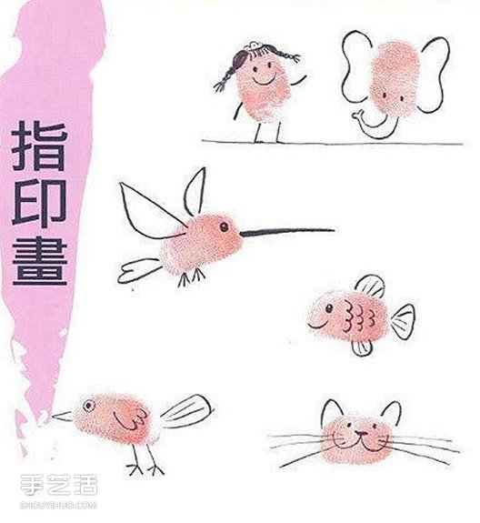 簡單又好玩的創(chuàng)意手指畫 啟發(fā)孩子們的想象力 -  rpnrmr.com