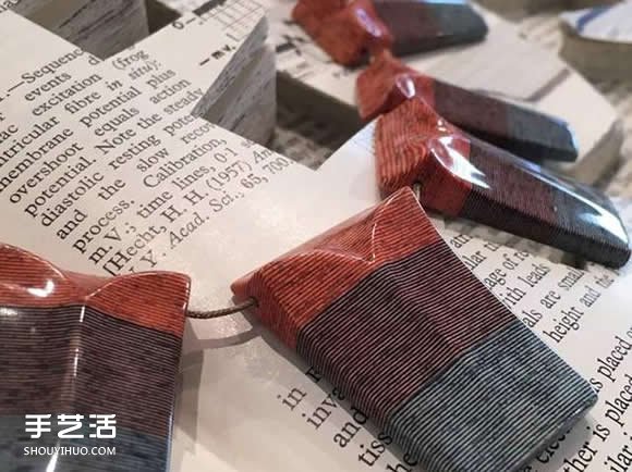 舊書舊報紙制作的珠寶首飾 帶有時光的味道~ -  rpnrmr.com