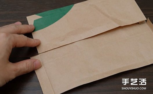星巴克紙袋做錢包的DIY方法步驟圖解教程 -  rpnrmr.com
