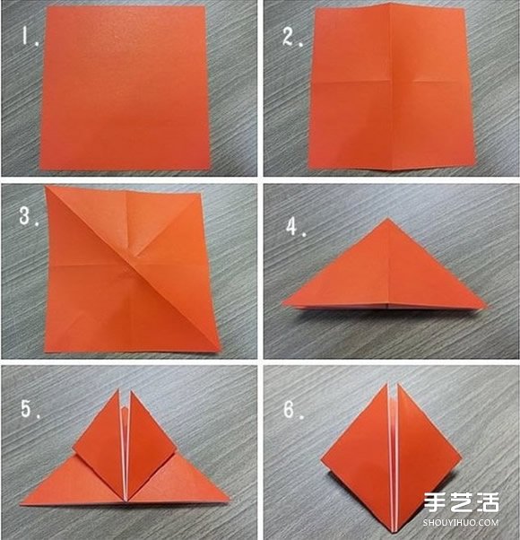 郁金香紙花的折法圖解 手工折紙郁金香步驟圖 -  rpnrmr.com
