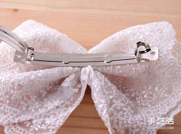 百搭蕾絲蝴蝶結發(fā)卡手工DIY制作圖解教程 -  rpnrmr.com