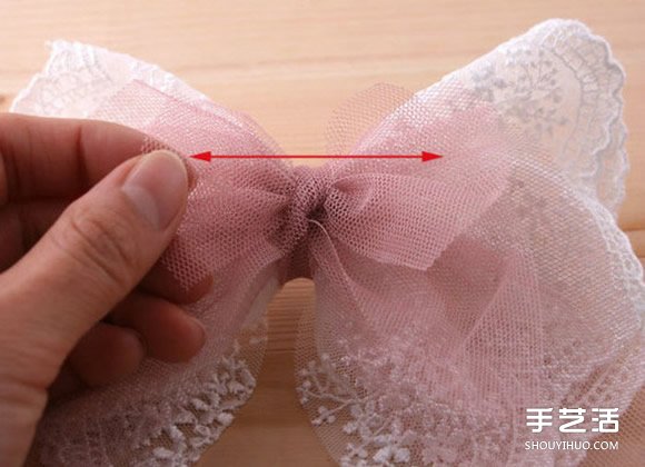 百搭蕾絲蝴蝶結發(fā)卡手工DIY制作圖解教程 -  rpnrmr.com