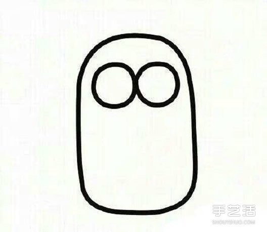 小黃人簡筆畫畫法步驟 簡筆畫小黃人的教程 -  rpnrmr.com