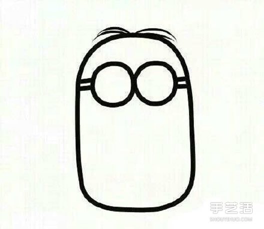 小黃人簡筆畫畫法步驟 簡筆畫小黃人的教程 -  rpnrmr.com