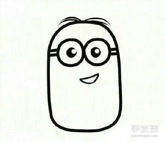 小黃人簡筆畫畫法步驟 簡筆畫小黃人的教程 -  rpnrmr.com