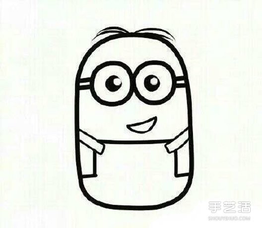 小黃人簡筆畫畫法步驟 簡筆畫小黃人的教程 -  rpnrmr.com