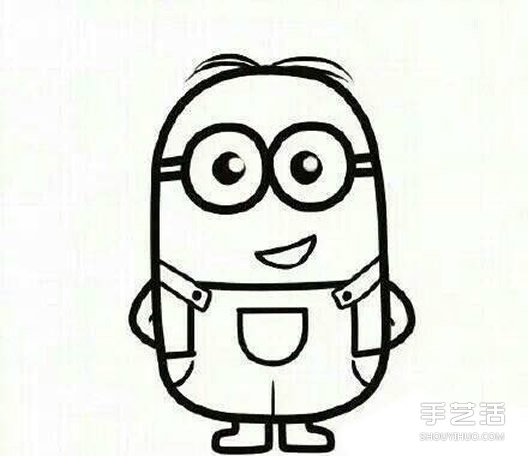 小黃人簡筆畫畫法步驟 簡筆畫小黃人的教程 -  rpnrmr.com