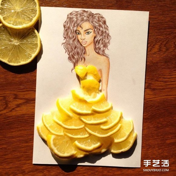 用食物做成女孩的禮服 我想一口吃掉那裙擺~ -  rpnrmr.com
