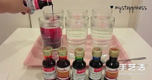 利用虹吸原理DIY制作彩虹玫瑰花的方法教程 -  rpnrmr.com