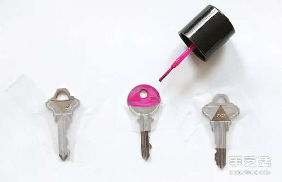 鑰匙美化手工小制作 用指甲油讓鑰匙變漂亮~ -  rpnrmr.com