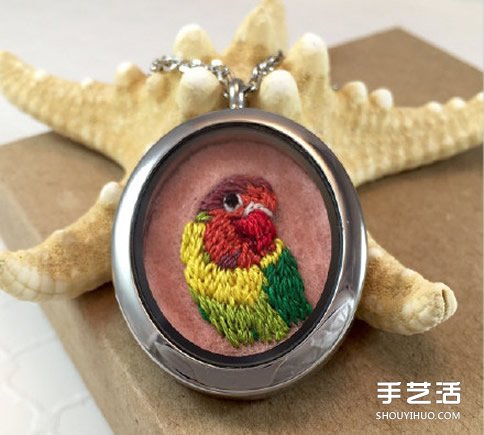 動(dòng)物圖案刺繡項(xiàng)鏈作品 手工刺繡項(xiàng)鏈墜子圖片 -  rpnrmr.com