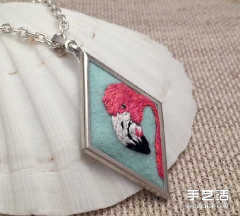 動(dòng)物圖案刺繡項(xiàng)鏈作品 手工刺繡項(xiàng)鏈墜子圖片 -  rpnrmr.com