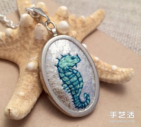 動(dòng)物圖案刺繡項(xiàng)鏈作品 手工刺繡項(xiàng)鏈墜子圖片 -  rpnrmr.com