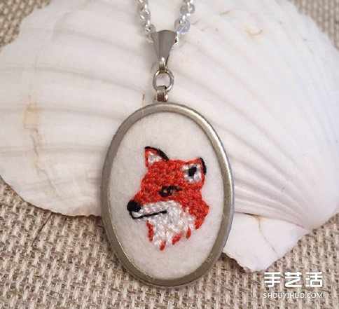 動(dòng)物圖案刺繡項(xiàng)鏈作品 手工刺繡項(xiàng)鏈墜子圖片 -  rpnrmr.com