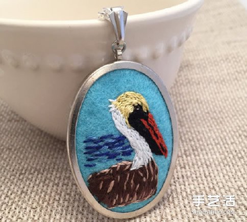 動(dòng)物圖案刺繡項(xiàng)鏈作品 手工刺繡項(xiàng)鏈墜子圖片 -  rpnrmr.com