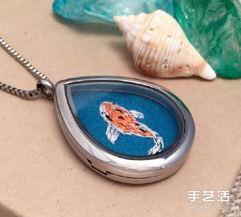 動(dòng)物圖案刺繡項(xiàng)鏈作品 手工刺繡項(xiàng)鏈墜子圖片 -  rpnrmr.com