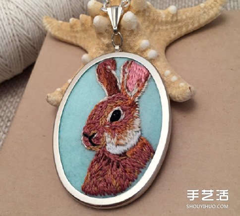動(dòng)物圖案刺繡項(xiàng)鏈作品 手工刺繡項(xiàng)鏈墜子圖片 -  rpnrmr.com