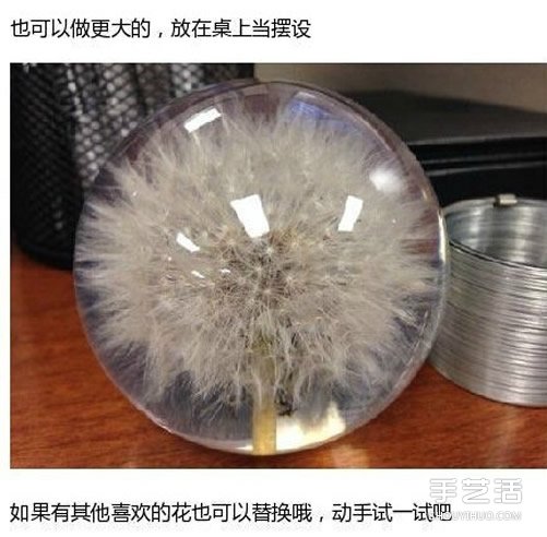 透明蒲公英球小飾品DIY制作過程步驟 -  rpnrmr.com