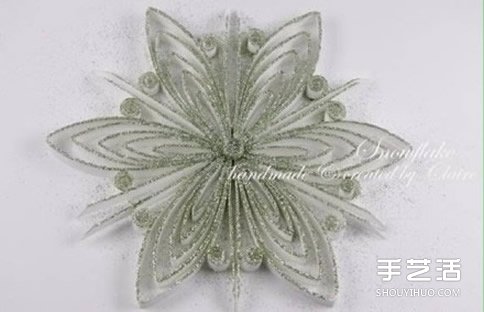 手工衍紙雪花教程 美麗卷紙雪花的做法圖解 -  rpnrmr.com