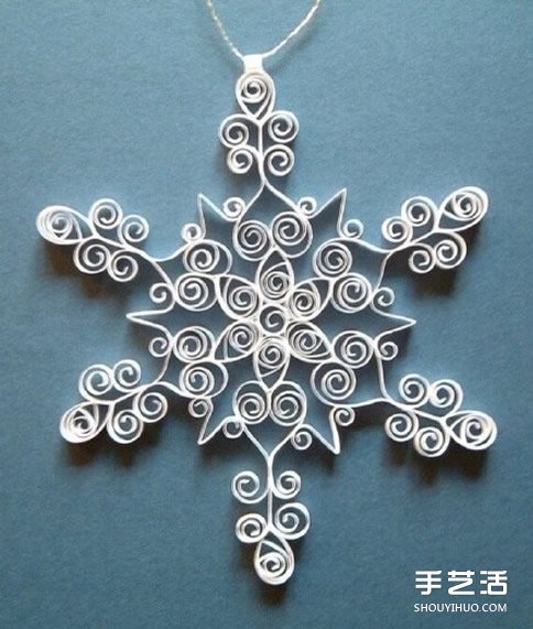 手工衍紙雪花教程 美麗卷紙雪花的做法圖解 -  rpnrmr.com