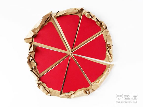瓦楞紙手工制作披薩模型 和孩子一起過(guò)家家~ -  rpnrmr.com