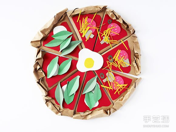 瓦楞紙手工制作披薩模型 和孩子一起過(guò)家家~ -  rpnrmr.com