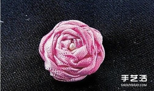 基礎(chǔ)絲帶繡教程：五角玫瑰絲帶繡針法圖解 -  rpnrmr.com