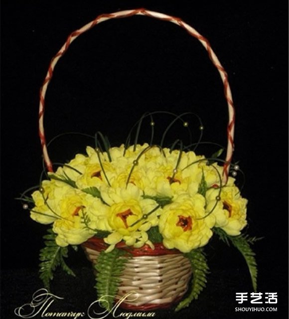 皺紋紙菊花的折法圖解 黃菊花的做法過程教程 -  rpnrmr.com