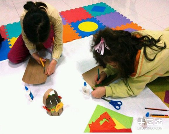 幼兒小花籃折紙的折法 小花籃的制作過(guò)程圖解 -  rpnrmr.com