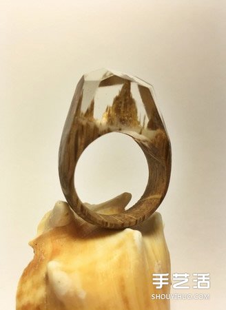 指間裝進(jìn)宇宙 超美的純手工樹脂木戒指圖片 -  rpnrmr.com