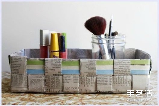 廢舊報紙編織筐制作圖解 用報紙編收納筐的方法 -  rpnrmr.com