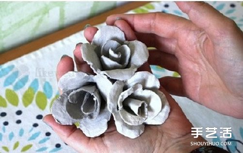 蛋托玫瑰花裝飾手工制作 即使婚禮上都可以用 -  rpnrmr.com
