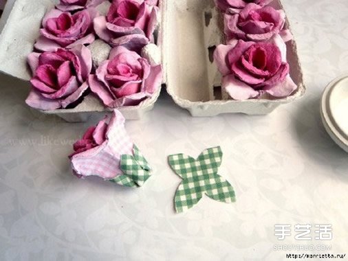 蛋托玫瑰花裝飾手工制作 即使婚禮上都可以用 -  rpnrmr.com