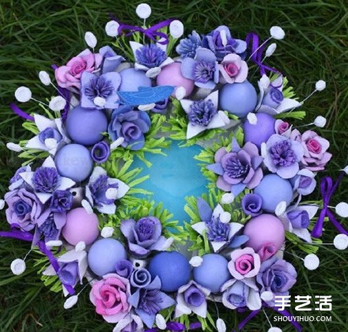 蛋托玫瑰花裝飾手工制作 即使婚禮上都可以用 -  rpnrmr.com