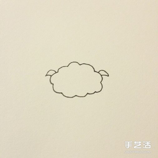 睡覺的小綿羊簡筆畫的畫法教程 包括上色步驟 -  rpnrmr.com