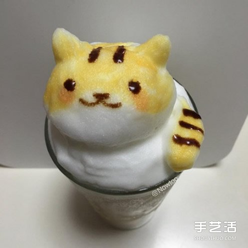 咖啡拉花：將游戲里可愛的貓咪放進咖啡杯中 -  rpnrmr.com