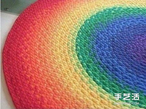 舊T恤編織地毯的方法步驟 漂亮的圓形地毯DIY -  rpnrmr.com