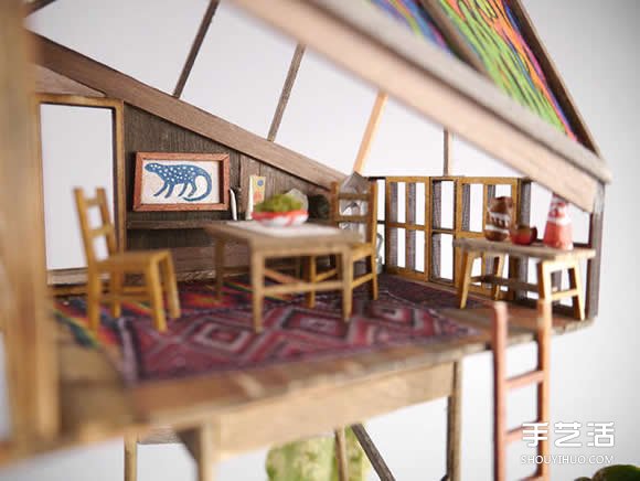 盆栽上DIY精致樹(shù)屋模型 小人國(guó)般的微型建筑 -  rpnrmr.com