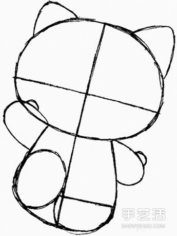 Hello Kitty簡(jiǎn)筆畫圖片步驟教程 超可愛的！ -  rpnrmr.com