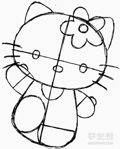 Hello Kitty簡(jiǎn)筆畫圖片步驟教程 超可愛的！ -  rpnrmr.com