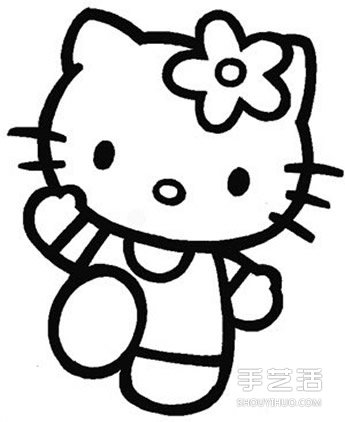 Hello Kitty簡(jiǎn)筆畫圖片步驟教程 超可愛的！ -  rpnrmr.com