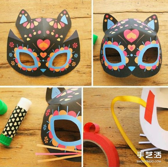 貓面具怎么制作的教程 貓臉面具制作過程圖解 -  rpnrmr.com