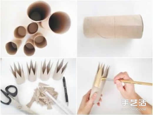 幼兒卷紙筒皇冠手工制作教程 也可以當(dāng)生日帽 -  rpnrmr.com
