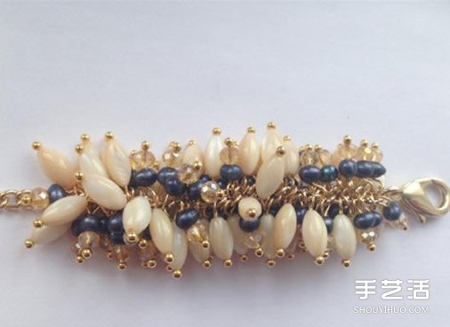 華麗串珠手鏈搭配金屬鏈DIY方法圖解教程 -  rpnrmr.com