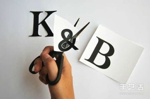 剪紙制作生日蛋糕裝飾立體文字的方法圖解教程 -  rpnrmr.com