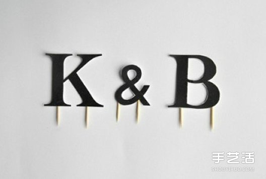 剪紙制作生日蛋糕裝飾立體文字的方法圖解教程 -  rpnrmr.com