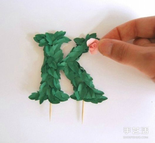 剪紙制作生日蛋糕裝飾立體文字的方法圖解教程 -  rpnrmr.com