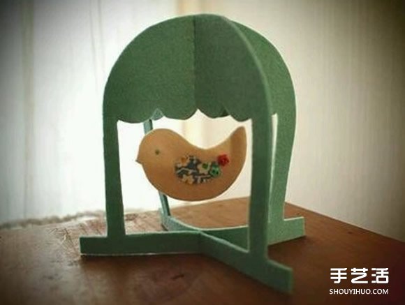 不織布鳥籠制作圖解 手工布藝?guó)B籠掛飾DIY教程 -  rpnrmr.com